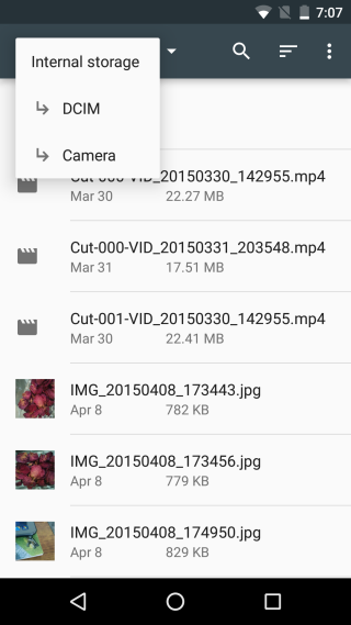 Android 6 - Esplora file