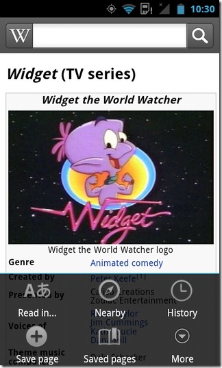 Wikipedia- 안드로이드-홈 Wikipedia- 안드로이드-홈