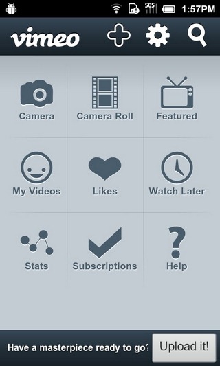 Vimeo-Android- 대시 보드 Vimeo-Android- 대시 보드