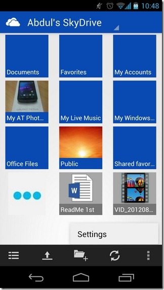 SkyDrive-Android-Home1 SkyDrive-Android-Home1