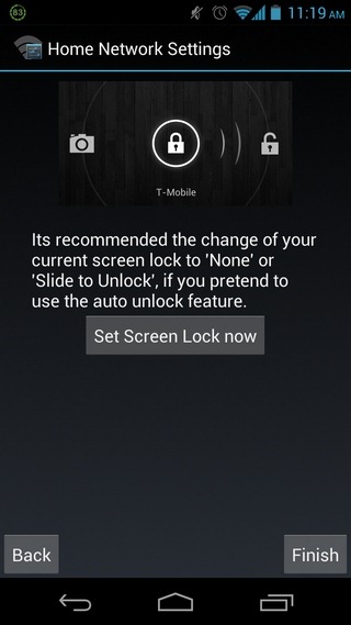 홈 네트워크 설정 -Android-Lock 홈 네트워크 설정 -Android-Lock