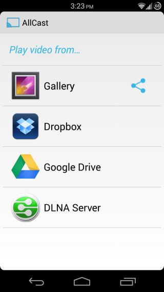 Android向けAllCast 1 Android向けAllCast 1