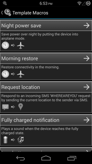 Android用MacroDroidデバイスオートメーション02 Android用MacroDroidデバイスオートメーション02