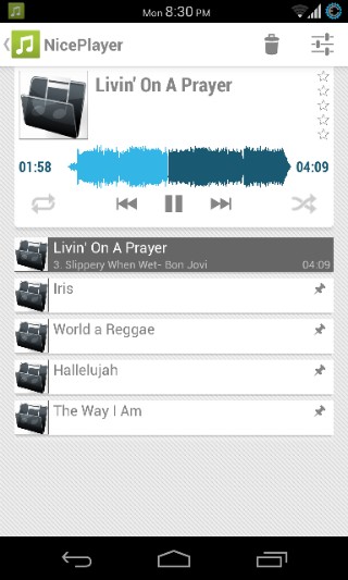 Android 2用のNicePlayer