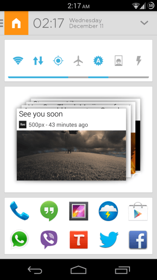Android होम 1 के लिए Aviate Launcher