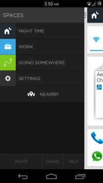 Android नेविगेशन दराज के लिए Aviate Launcher
