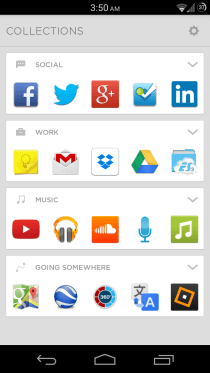 एंड्रॉइड कलेक्शंस के लिए Aviate Launcher