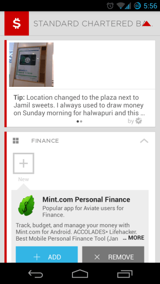 Aviate Launcher for Android Home 11 Bank