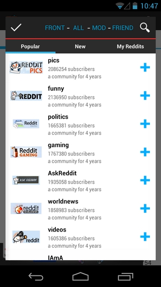 Reddit-ET-Android-Subreddits