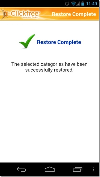 Clickfree-Yedekleme-Android-Restore