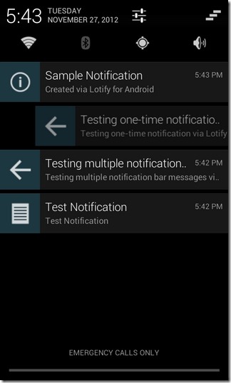 מדגם Lotify-Android