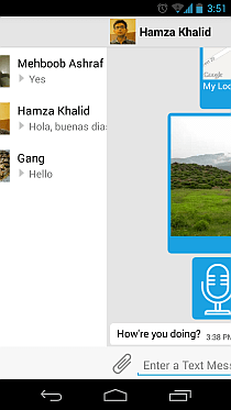 Disa สำหรับรายการสนทนา Android และท่าทางเลื่อนการแชท Disa สำหรับรายการสนทนา Android และท่าทางเลื่อนการแชท