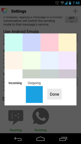 ปิดการใช้งานการตั้งค่าบริการของ Android ฟองสี
