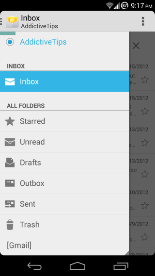 Aplicativos para Android 4.4 - Email