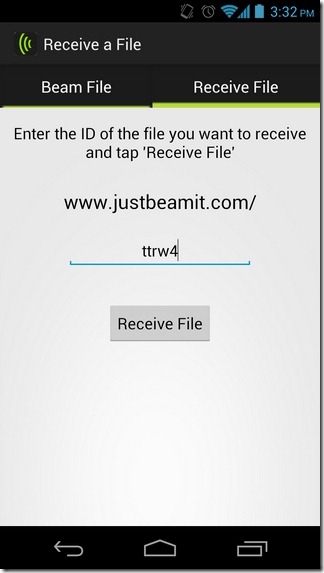 JustBeamIt-Android-Λήψη