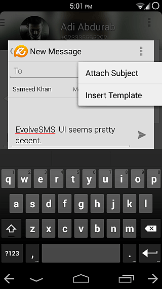 EvolveSMS para Android 4