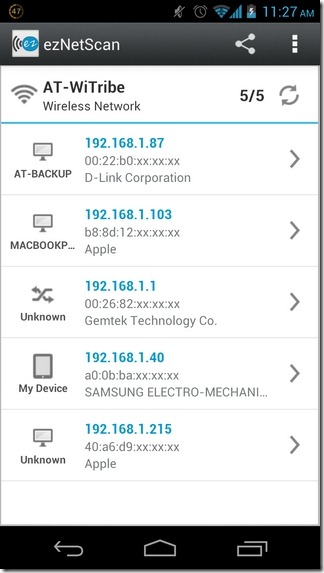 ezNetScan-Android-Devices