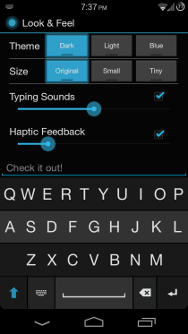 Fleksy Keyboard für Android 14