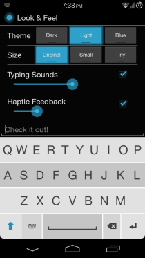 Fleksy Keyboard für Android 15