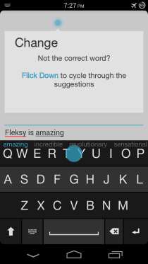 Fleksy Keyboard für Android 03