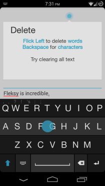 Fleksy Keyboard für Android 05