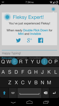 Fleksy Keyboard für Android 07