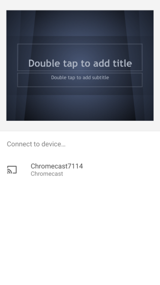 google slides-chromecast
