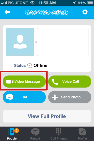 offline with voice messaging skype