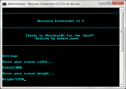 Android Recovery -näyttökuva Windows 03: lle