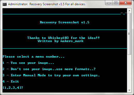 Android Recovery -näyttökuva Windows 06: lle