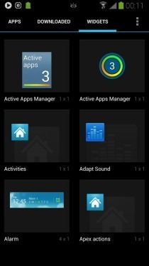 Samsung Galaxy Note 3 Active Apps Widgets för S4