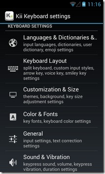 Kii-billentyűzet Android-Settings1