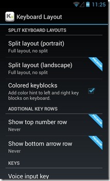 Kii-billentyűzet Android-Settings3