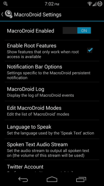 MacroDroid enhedsautomation til Android 13