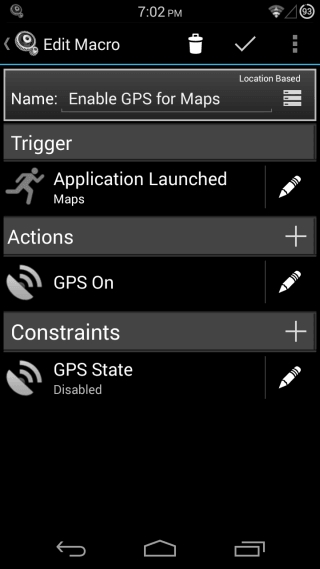 MacroDroid Device Automation til Android 09