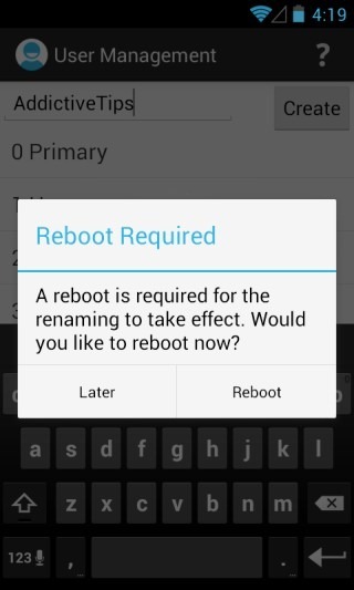 Android Jelly Bean User Management 4 Android Jelly Bean User Management 4