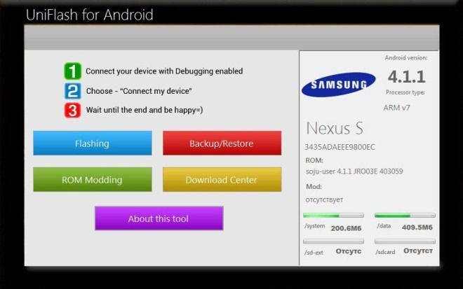 Android Connected用Uniflash Android Connected用Uniflash