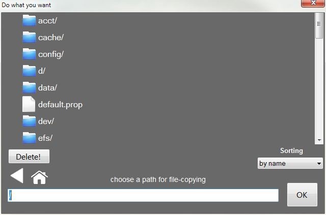 デバイスへのAndroidコピー用Uniflash デバイスへのAndroidコピー用Uniflash