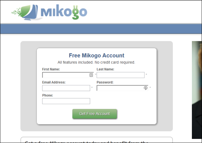 Mikogo_New Account