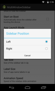 MultiWindow Sidebar_Position