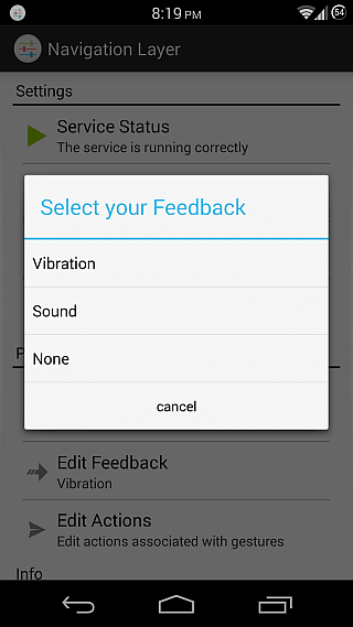 Navigasjonslag for Android 4