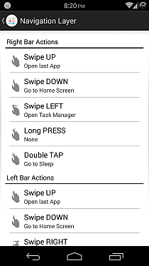 Couche de navigation pour Android 5