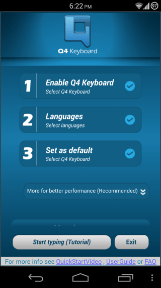 Android için Q4 Klavye - 1