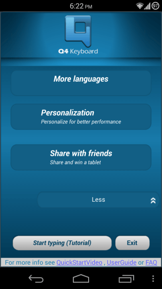 Q4 Android için Klavye - 2