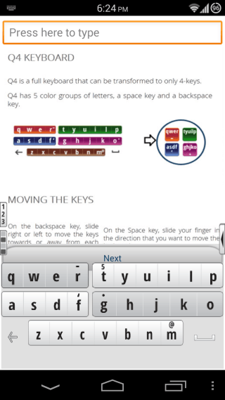 Q4 tastatūra operētājsistēmai Android - 3