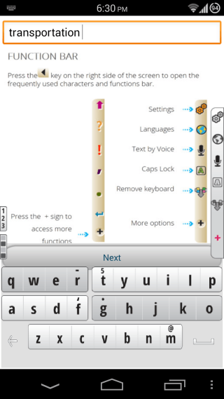 Q4-näppäimistö Androidille - 8