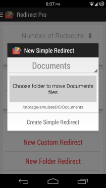 Redirect File Organizer สำหรับ Android 05