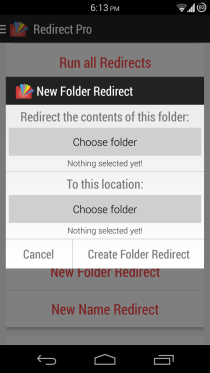 Reindirizza File Organizer per Android 07