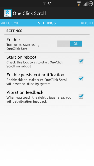 OneClick Scroll