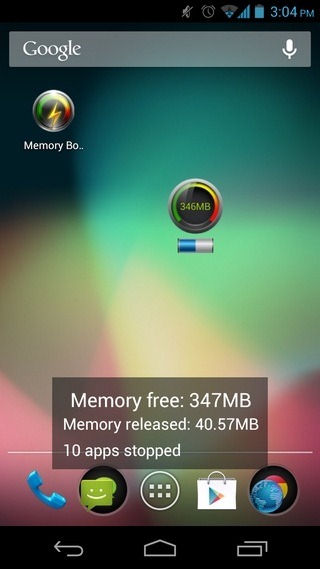 Smart-Memory Booster Android Widget